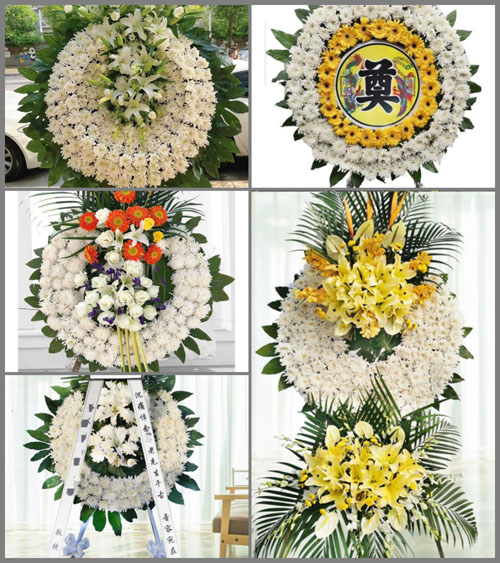 山东青岛胶州市胶莱镇麦丘村花圈速递